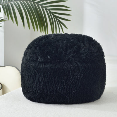 Plush Faux Fur Decorative Throw Pillow Shaggy Cushion Fluffy Soft Cushion 30 cm Round | Jenin Home Furnishing.