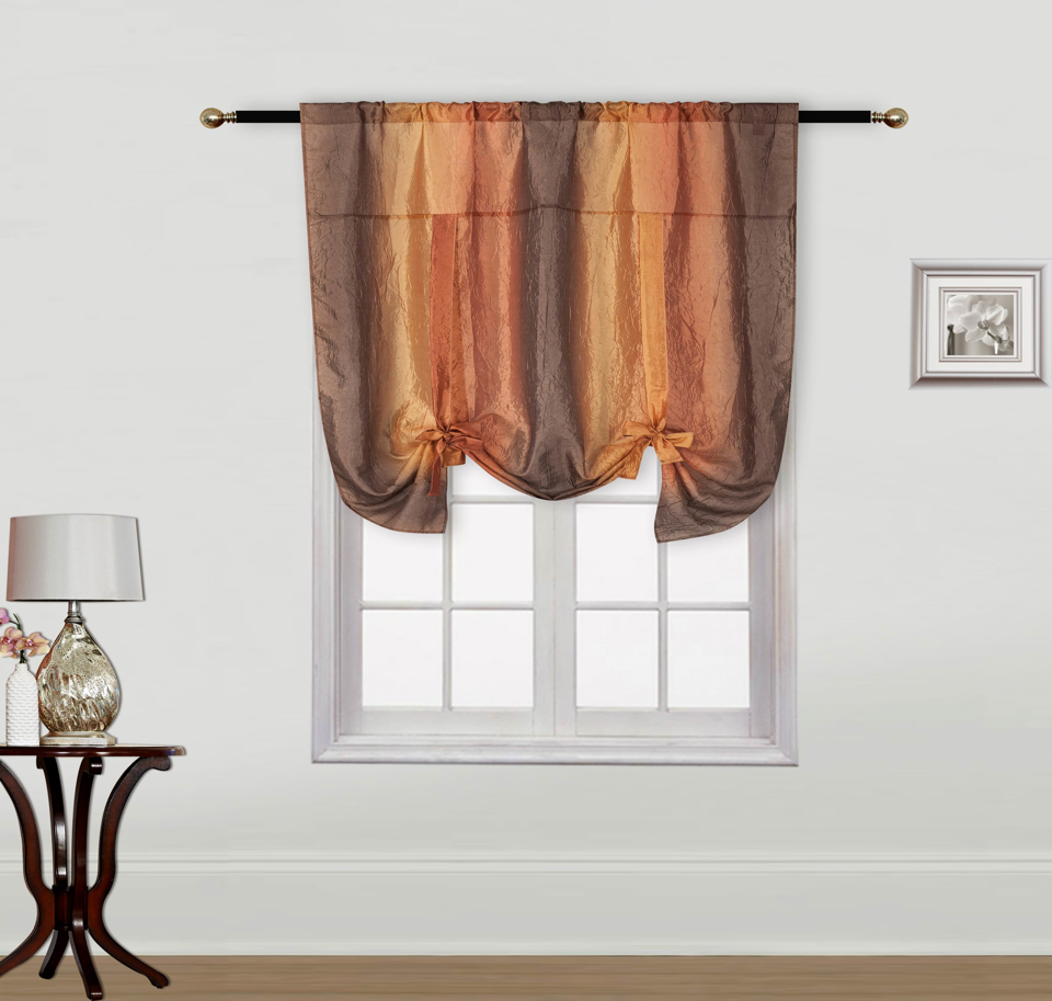 BT177  (14"+39')X40" 1PC PRINTED VALANCE WITH ROD POCKET