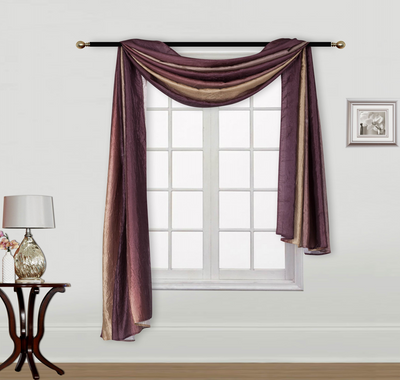 BT179  1PC PRINTED VALANCE WITH ROD POCKET