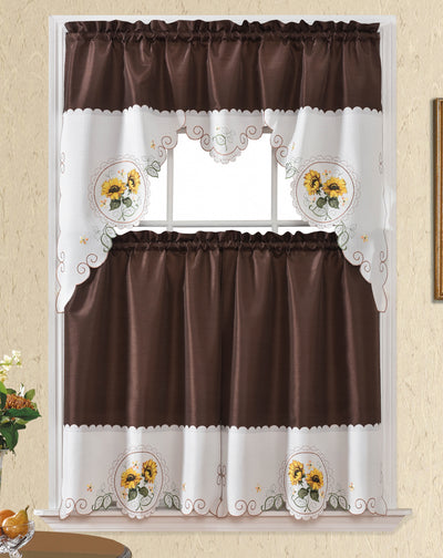 BT515 CHOCOLATE KITCHEN CURTAIN