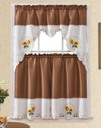 BT515 CHOCOLATE KITCHEN CURTAIN