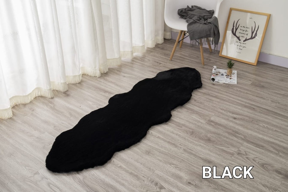 SOLID RABBIT FUR RUG BT666