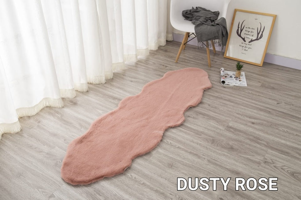 SOLID RABBIT FUR RUG BT666