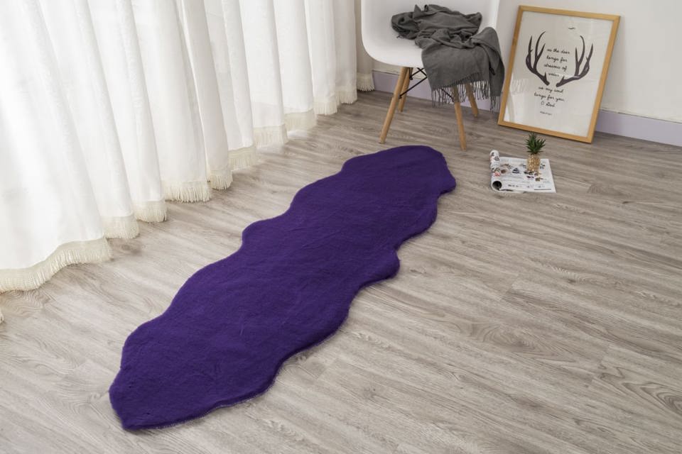 SOLID RABBIT FUR RUG BT666