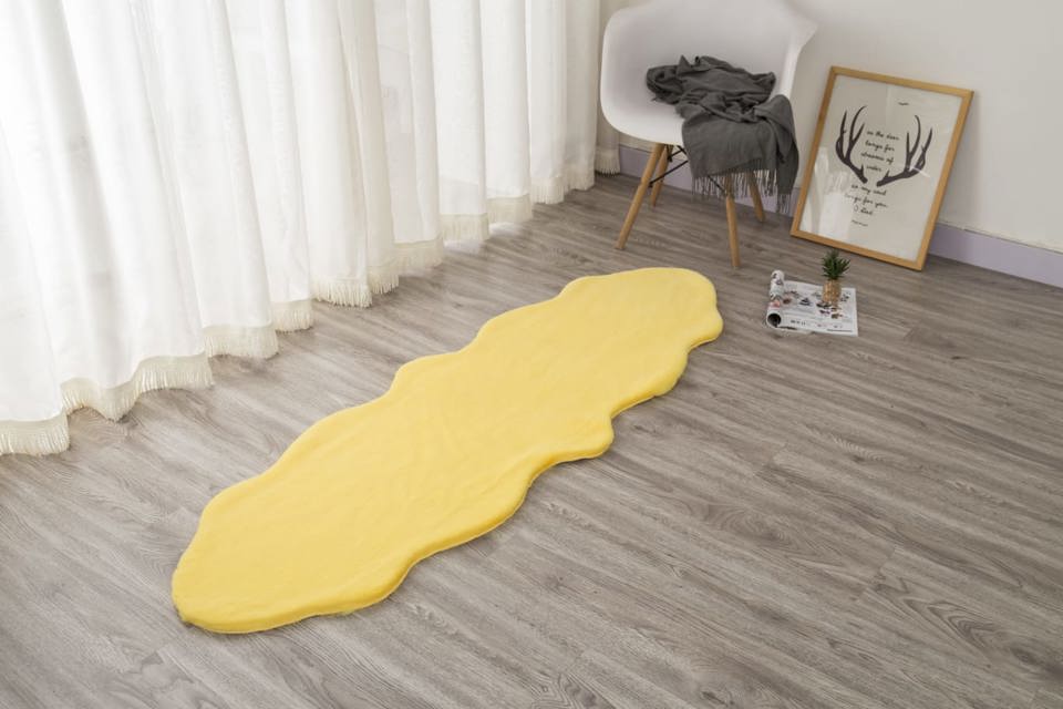 SOLID RABBIT FUR RUG BT666