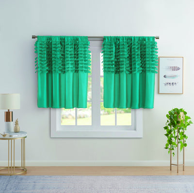 2pc Circle Dream Rod Pocket Curtains Panel Sets Tafetta Window Treatment | Jenin Home Furnishing.