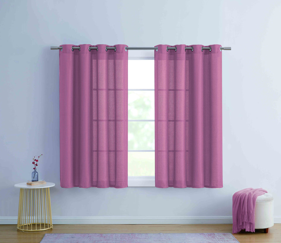 JACQUARD WINDOW CURTAIN WITH 8 GROMMETS BT555