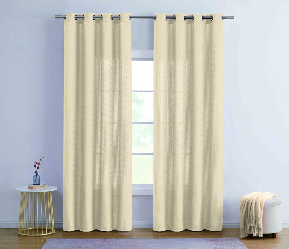 JACQUARD WINDOW CURTAIN WITH 8 GROMMETS BT555