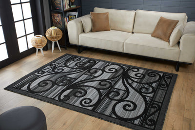 Majestic Indoor Area Rug Modern Contemporary Swirl Design - Jenin-Home-Furnishing.CURTAINS