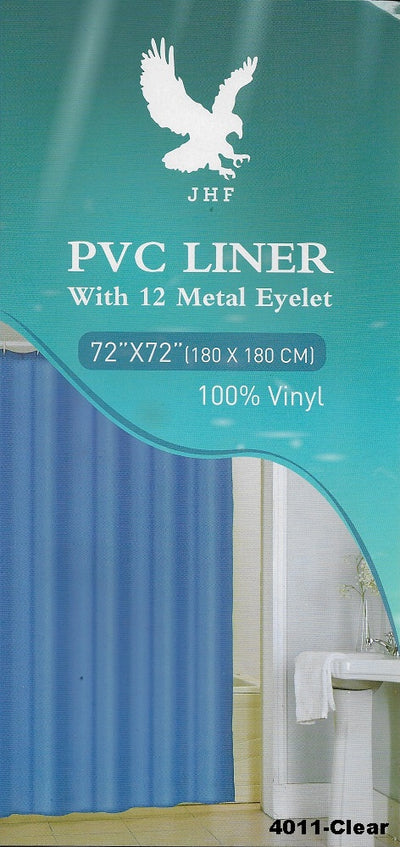 4011-1-BE BEIGE PVC SOLID LINER WITH 12 METAL EYELET 70*72"
