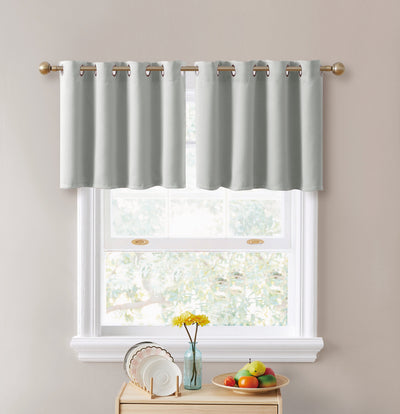 2pc Solid Grommet Thermal Insulated Window Curtain Panels Room Darkening Blackout 36" - Jenin-Home-Furnishing.CURTAINS