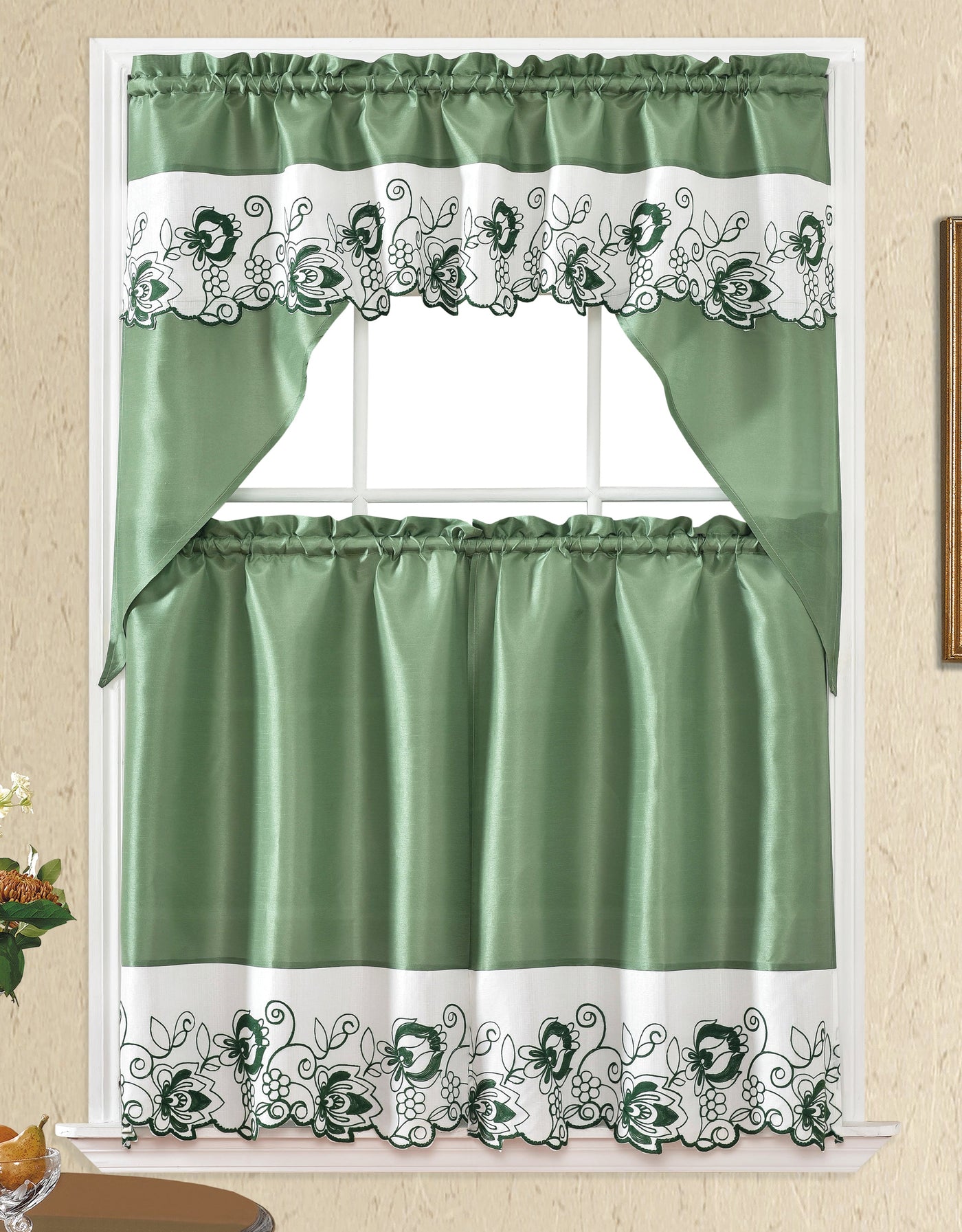 apple kitchen valance; cortina de cocina; cortinas para cocicna elegantes modernas; cortinas para cocinca; kitchen curtain; kitchen curtains and valance set