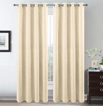 EMBOSSED THERMAL BLACKOUT WINDOW CURTAIN  WITH 8 GROMMETS BT441