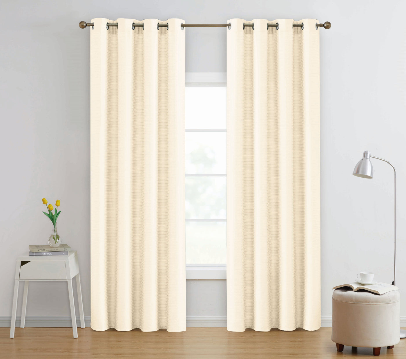 JACQUARD WINDOW CURTAIN WITH 8 GROMMETS BT564