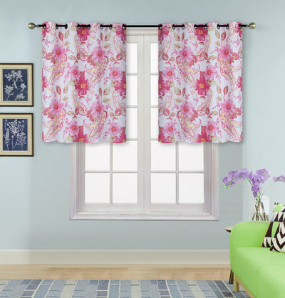 2pc Room Darkening Paisley Window Curtains Floral Curtains Blackout Window Treatment Panels