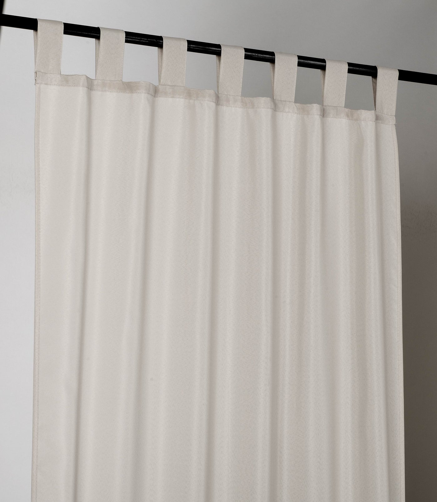 Texture Semi-Sheer Tab Top Curtain Panel Trevor Light Filtering Soft White | Jenin Home Furnishing.